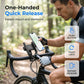 🚴‍♂️50% OFF HOT SALE 42000+ Sold! One-Hand Quick Release Bike Phone Mount, Twist Lock Shockproof Anti-Scratch Bicycle Motorcycle Handlebar Cell Phone Holder
