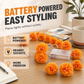 🌼LAST DAY SPECIAL £9.99! 🎃Artificial Marigold Flower LED String Lights – Waterproof 8 Lighting Modes, 20 LEDs Battery Powered, Decor for Halloween, Day Of The Dead Altar, Porch & Indoor Festival Decor