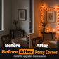 🌼LAST DAY SPECIAL £9.99! 🎃Artificial Marigold Flower LED String Lights – Waterproof 8 Lighting Modes, 20 LEDs Battery Powered, Decor for Halloween, Day Of The Dead Altar, Porch & Indoor Festival Decor