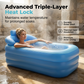 🛁50% OFF NOW ! ✨3-Layer Insulated Portable Inflatable Bathtub – Quick Inflation, Foldable Space-Saving, Soft Spa Headrest, Durable Leak-Proof PVC, Indoor & Outdoor Home SPA Tub
