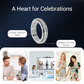 💍50% OFF NOW! Titanium Steel Rotatable Spinner Ring with Zirconia – Sparkling Fidget Anxiety Relief Band, Stackable Daily Wear Wedding Promise Ring for Men Women