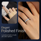 💍50% OFF NOW! Titanium Steel Rotatable Spinner Ring with Zirconia – Sparkling Fidget Anxiety Relief Band, Stackable Daily Wear Wedding Promise Ring for Men Women