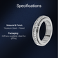 💍50% OFF NOW! Titanium Steel Rotatable Spinner Ring with Zirconia – Sparkling Fidget Anxiety Relief Band, Stackable Daily Wear Wedding Promise Ring for Men Women