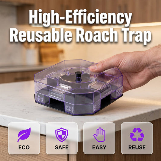 Just £9.98 ! NOW ! ♻️High Efficiency Reusable Roach Trap, Non-Toxic Safe Cockroach Catcher for Kitchen Home Indoor Pest Control