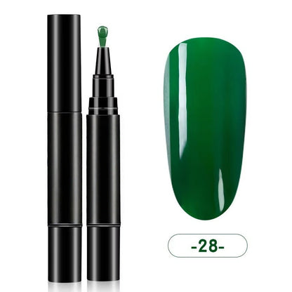 💅FLASH SALE - ￡7.77!!👍✨One-Step Gel Nail Polish Pen, Solid & Cat Eye Shades, No UV Lamp Needed Quick DIY Manicure Pen