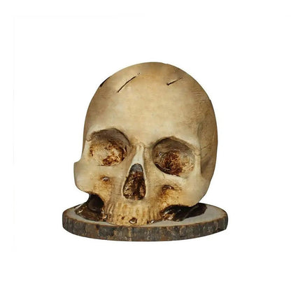 💀Limited Time 50% OFF! 🗡️Creative Skull Resin Knife Holder, Unique Gothic Kitchen Counter Knife Storage Rack, Spooky Decor Cutlery Organizer