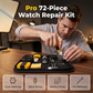 ⌚50% OFF NOW! Complete 72‑Piece Watch Repair Kit, Professional Watch Tool Set for Case Opening, Band Sizing, Battery Swap & Pin Removal, Portable Watch Maintenance Tools with Storage Carry Bag