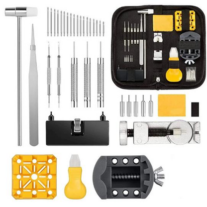 ⌚50% OFF NOW! Complete 72‑Piece Watch Repair Kit, Professional Watch Tool Set for Case Opening, Band Sizing, Battery Swap & Pin Removal, Portable Watch Maintenance Tools with Storage Carry Bag