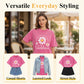 ⏳Limited-time 50% off⏰Vintage Washed Daisy Print Loose Fit T-Shirt🌼👚