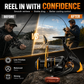 🎣TODAY ONLY ALL-TIME LOW PRICE! Baitrunner Spinning Fishing Reel, Dual Brake System Smooth Silent Spinning Reel, Heavy Duty Sturdy Durable Saltwater Freshwater Reel for Lake River Shore Boat Fishing