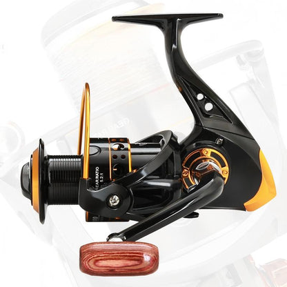 🎣TODAY ONLY ALL-TIME LOW PRICE! Baitrunner Spinning Fishing Reel, Dual Brake System Smooth Silent Spinning Reel, Heavy Duty Sturdy Durable Saltwater Freshwater Reel for Lake River Shore Boat Fishing