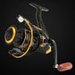 🎣TODAY ONLY ALL-TIME LOW PRICE! Baitrunner Spinning Fishing Reel, Dual Brake System Smooth Silent Spinning Reel, Heavy Duty Sturdy Durable Saltwater Freshwater Reel for Lake River Shore Boat Fishing