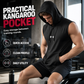 🏋️50% OFF NOW ! ⚡Men Quick-Dry Sleeveless Training Hoodie Vest – Breathable Lightweight Fabric, Kangaroo Pocket, Maximum Mobility, Gym Workout & Running Athletic Top