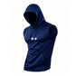 🏋️50% OFF NOW ! ⚡Men Quick-Dry Sleeveless Training Hoodie Vest – Breathable Lightweight Fabric, Kangaroo Pocket, Maximum Mobility, Gym Workout & Running Athletic Top