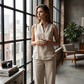 👗 LIMITED-TIME 50% OFF! Women's Stand Collar Sleeveless Top & Wide Leg Pants 2 Piece Linen Outfit Set