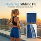🏆 LIMITED-TIME 50% OFF! ✨Women Striped Elastic Waist Athletic Sports Shorts, Loose Lightweight Moisture Wicking Summer Training Shorts 💕