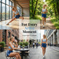 🏆 LIMITED-TIME 50% OFF! ✨Women Striped Elastic Waist Athletic Sports Shorts, Loose Lightweight Moisture Wicking Summer Training Shorts 💕