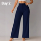 🏆 Last Day Special Price £19.99 ! 👖Women High Waist Solid Wide Leg Trousers – Slimming Long Straight Cut & Wrinkle Resistant Fabric 💕