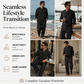 👔50% OFF NOW! Men Minimalist 2-Piece Casual Outfit Set – Stand Collar Button Shirt & Relaxed Drawstring Trousers, Breathable Fabric, Resort & Daily Wear Suit