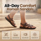 ☀️ LIMITED TIME 50% OFF! Men’s Adjustable Roman Sandals – Soft Flexible Sole, Secure Buckle Fit and Versatile Summer Style