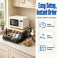 🏠50% OFF NOW ! ✨2-Tier Kitchen Microwave Stand with Slide-Out Storage Drawer – Space-Saving, Heavy Duty, Countertop Appliance Organizer Rack