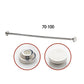 🧥50% OFF NOW! Adjustable No‑Drill Tension Rod, 70‑100cm Spring Tension Clothes Hanging Rod, No‑Damage Non‑Slip Closet Curtain Rod, Max 15KG Load for Wardrobe, Bathroom