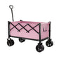 🛒50% OFF NOW! Heavy Duty Collapsible Wagon Cart – Foldable Utility Trolley with All-Terrain Wheels, Large Capacity Portable Cart for Camping, Grocery, Beach & Outdoor Adventures