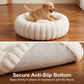 🐾2026 HOT SALE 52000+ Sold 50% OFF! Cloud-Like Ultra Soft Plush Round Calming Pet Bed, Raised Rim Donut Cat Dog Bed, Joint Relief Warm Cozy Washable Pet Sleeping Cushion