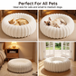 🐾2026 HOT SALE 52000+ Sold 50% OFF! Cloud-Like Ultra Soft Plush Round Calming Pet Bed, Raised Rim Donut Cat Dog Bed, Joint Relief Warm Cozy Washable Pet Sleeping Cushion