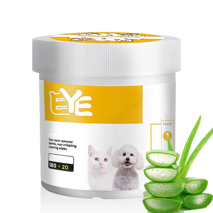 Natural Plant-Based Cleaning Wipes for Pet Eyes & Ears 🌿 A Gentle, Soothing Wipe for Bright Eyes & Clean Ears ✨