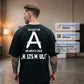 👕50% OFF NOW! Men Urban Streetwear Graphic T-Shirt – Oversized Loose Fit, German Letter Back Print, Breathable Casual Short Sleeve Tee For Daily & Street Style