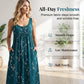 👗50% OFF NOW! Women's Sleeveless Floral Maxi Dress – Relaxed Loose Fit, Button Detail, Side Pockets, Premium Fabric, Casual Holiday Daily Long Dress
