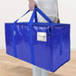 📦50% OFF NOW! Extra Large Heavy‑Duty Foldable Moving Bags‑Reinforced Handle Waterproof Storage Tote Bag with Zipper & Label Pocket for Moving, Clothes Storage & Household Organizing