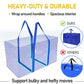 📦50% OFF NOW! Extra Large Heavy‑Duty Foldable Moving Bags‑Reinforced Handle Waterproof Storage Tote Bag with Zipper & Label Pocket for Moving, Clothes Storage & Household Organizing