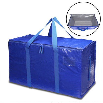 📦50% OFF NOW! Extra Large Heavy‑Duty Foldable Moving Bags‑Reinforced Handle Waterproof Storage Tote Bag with Zipper & Label Pocket for Moving, Clothes Storage & Household Organizing