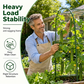 🌱50% OFF NOW! Modular Arched Plant Trellis System, Stable Arch Support Trellis, Rust‑Resistant Galvanized Steel, Adjustable Width & Height for Climbing Vegetables Cucumber Vine Plants