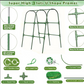 🌱50% OFF NOW! Modular Arched Plant Trellis System, Stable Arch Support Trellis, Rust‑Resistant Galvanized Steel, Adjustable Width & Height for Climbing Vegetables Cucumber Vine Plants