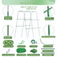 🌱50% OFF NOW! Modular Arched Plant Trellis System, Stable Arch Support Trellis, Rust‑Resistant Galvanized Steel, Adjustable Width & Height for Climbing Vegetables Cucumber Vine Plants