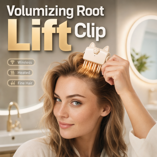 💇SURPRISE 50% OFF! Wireless Heated Volumizing Root Lift Clip – Portable Cordless Hair Volumizer Comb, Travel-Friendly Styling Tool for Flat Fine Hair