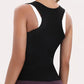 🩱50% OFF NOW! Women's Short Sleeve Compression Body Shaper – Adjustable Waist Trainer, Tummy Control Posture Corrector, Sweat Enhancing Shapewear for Workout & Daily Wear