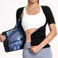 🩱50% OFF NOW! Women's Short Sleeve Compression Body Shaper – Adjustable Waist Trainer, Tummy Control Posture Corrector, Sweat Enhancing Shapewear for Workout & Daily Wear