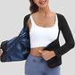 🩱50% OFF NOW! Women's Short Sleeve Compression Body Shaper – Adjustable Waist Trainer, Tummy Control Posture Corrector, Sweat Enhancing Shapewear for Workout & Daily Wear