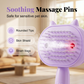 💜50% OFF NOW! 3‑in‑1 Electric Steam Grooming Hair Brush‑ Steam Spray Detangling Hairbrush, Anti‑Static Self‑Cleaning Scalp Massager Comb for Dry & Frizzy Hair