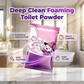🚽50% OFF NOW! Automatic Foaming Toilet Bowl Cleaner Powder – Peach Scented Deep Clean Toilet Cleaning Powder, Powerful Stain & Limescale Remover, Easy Use Bathroom Cleaner for Home