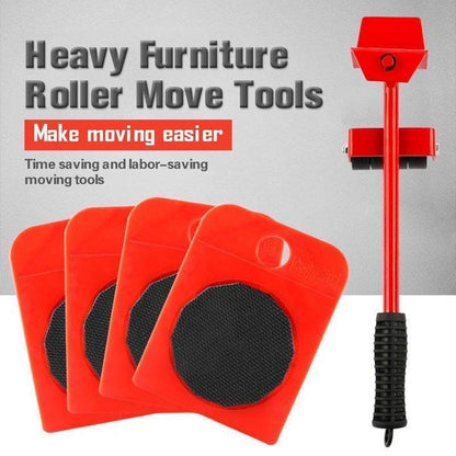 💪50% OFF NOW! Heavy Furniture Roller Move Tools, Furniture Moving System, Lift & Slide Up To 800 Lbs, 360° Rotation, Floor-Friendly Pads, Easy To Move Heavy Sofa Fridge Cabinet Alone