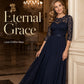 👗 LIMITED-TIME 50% OFF! Women's 3/4 Sleeve Lace Chiffon Maxi Dress, Formal Evening Wedding Guest Long Gown