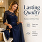 👗 LIMITED-TIME 50% OFF! Women's 3/4 Sleeve Lace Chiffon Maxi Dress, Formal Evening Wedding Guest Long Gown