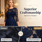 👗 LIMITED-TIME 50% OFF! Women's 3/4 Sleeve Lace Chiffon Maxi Dress, Formal Evening Wedding Guest Long Gown