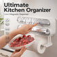📢📢40% OFF !! ⏰2-in-1 Magnetic Wrap Cutter & Towel Holder