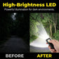 🔦50% OFF LIMITED TIME! Magnetic Mini Keychain Flashlight, 25g Ultralight Pocket Torch with Strong Magnetic Base, Red Blue Warning Light, Rechargeable Hands-Free LED Flashlight for Repair, Camping, Emergency Daily Carry